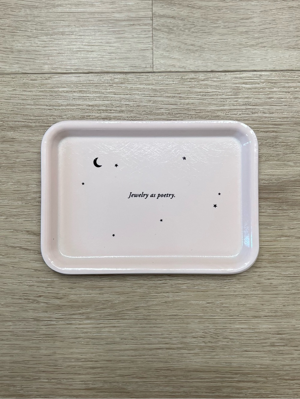 Catbird Pale Pink Jewelry Dish Tray